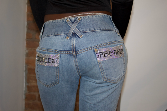 Dolce and Gabbana Vintage Bedazzled Jeans