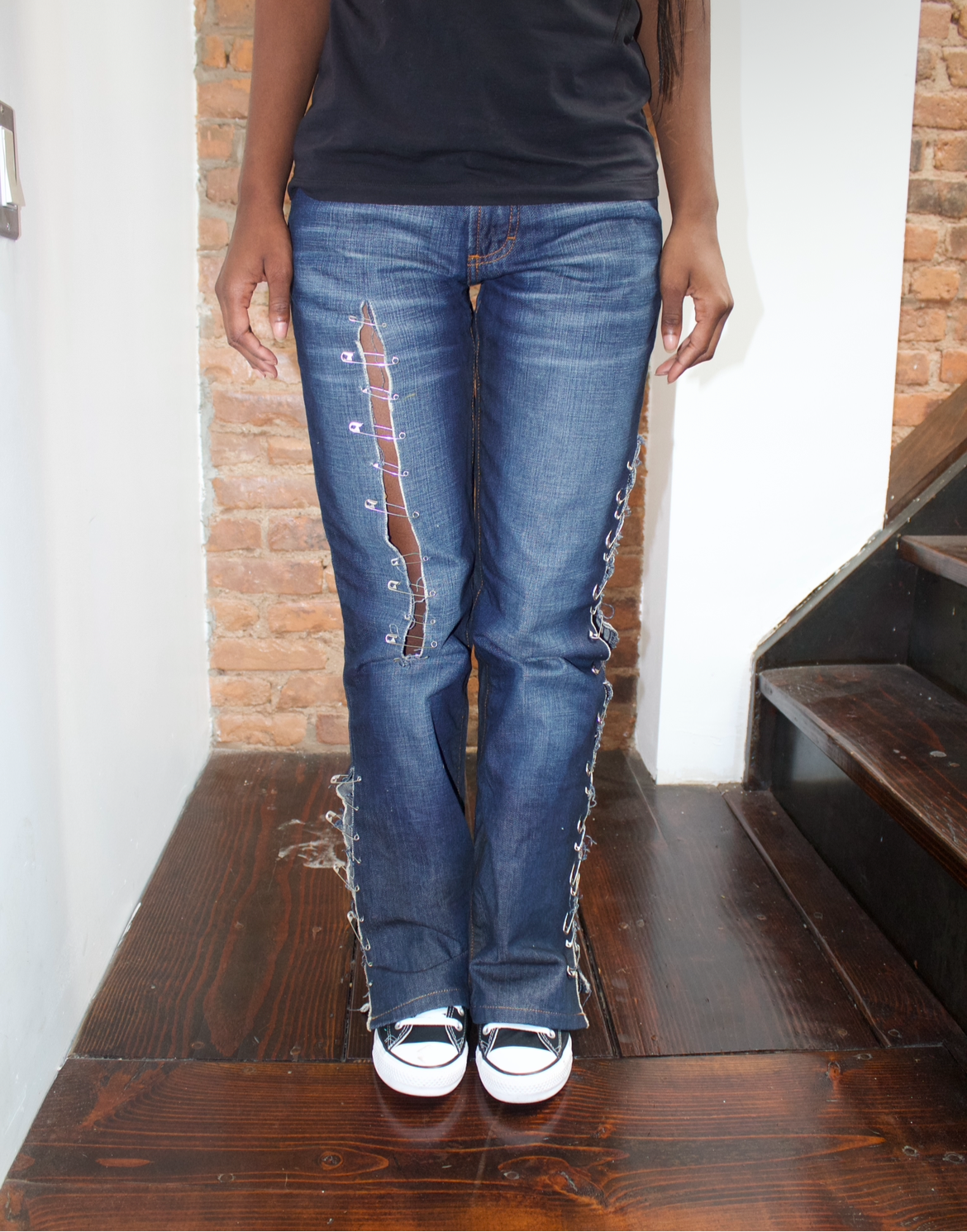 Dolce and Gabbana FW 2001 Safety Pin Jeans
