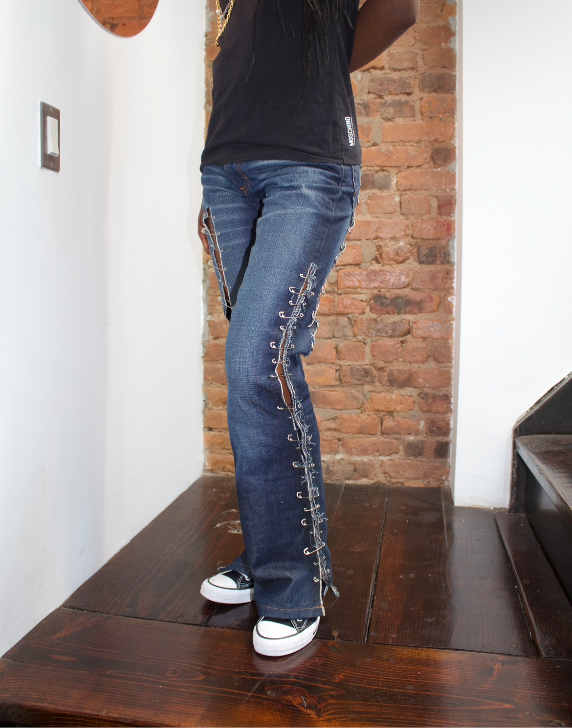 Dolce and Gabbana FW 2001 Safety Pin Jeans