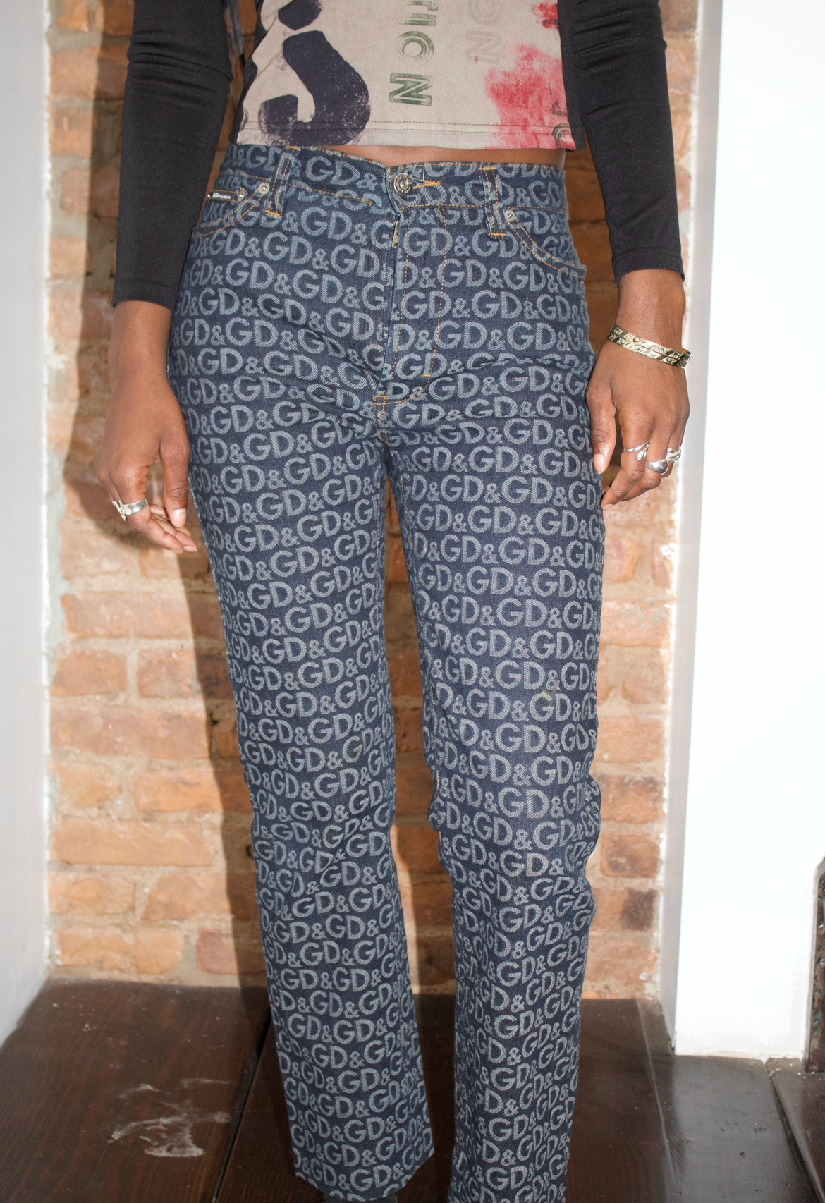 Dolce and Gabbana Monogram Jeans