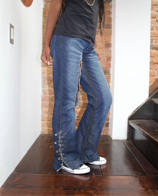 Dolce and Gabbana FW 2001 Safety Pin Jeans