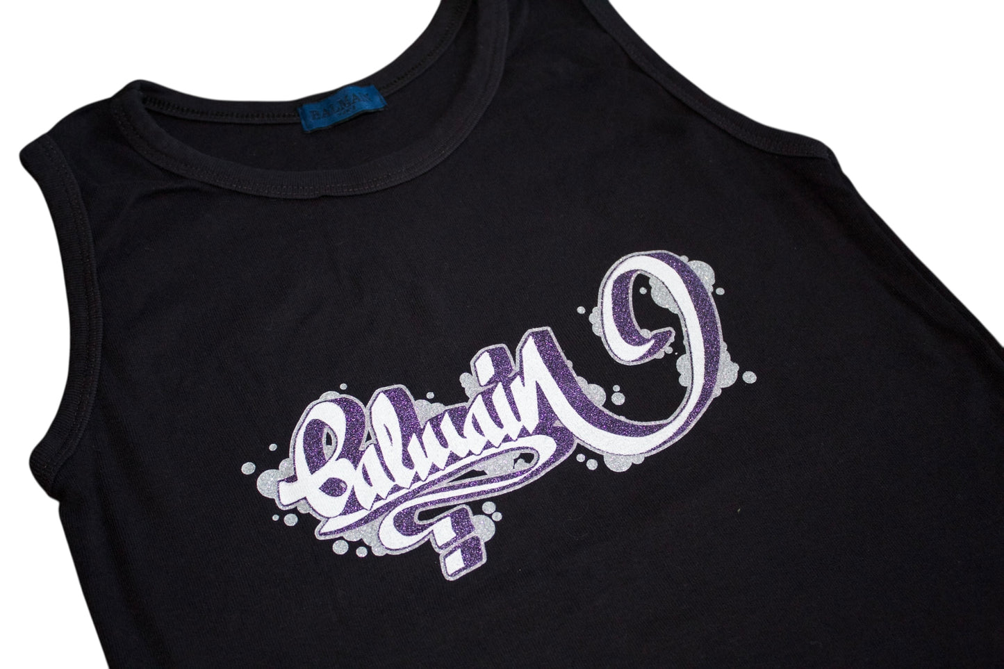 Balmain Graffiti Logo Tank Top