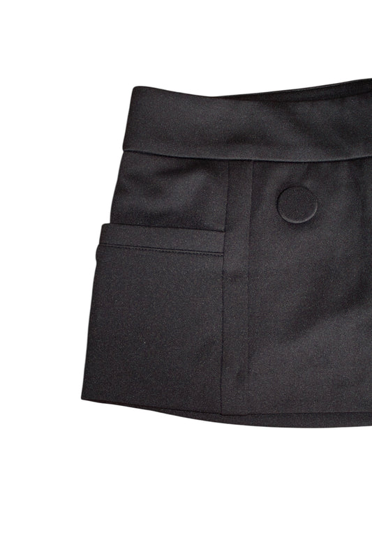 Tuxedo Micro Mini Skirt