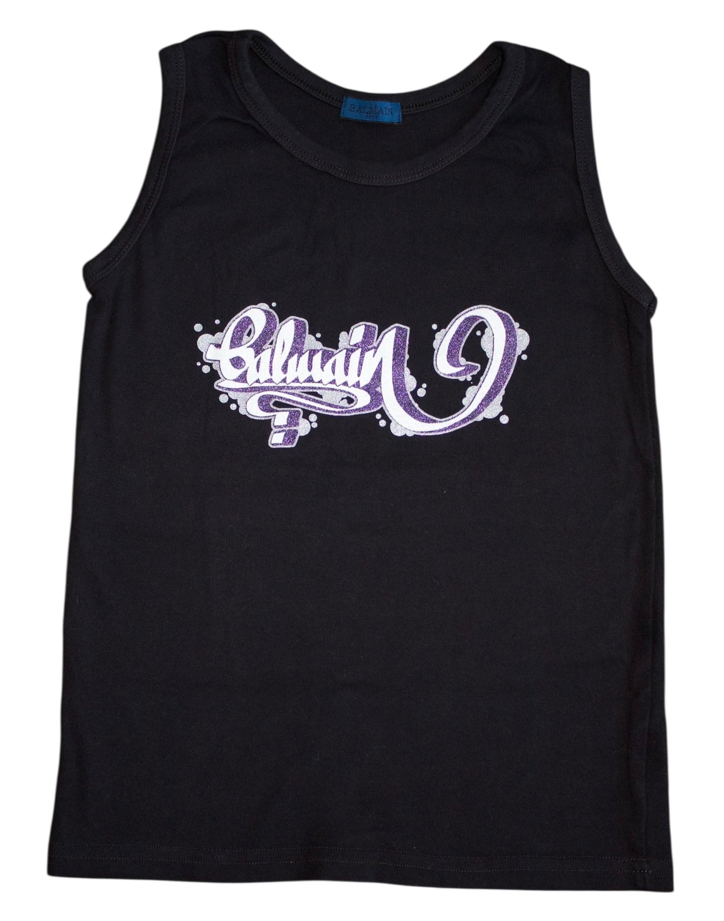 Balmain Graffiti Logo Tank Top