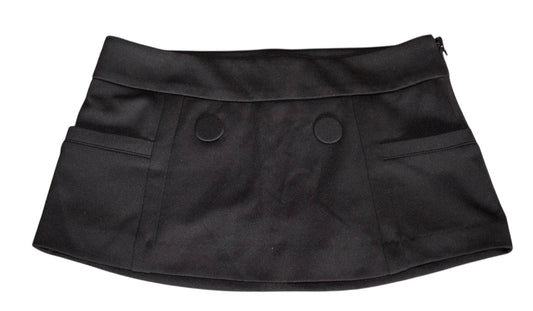 Tuxedo Micro Mini Skirt